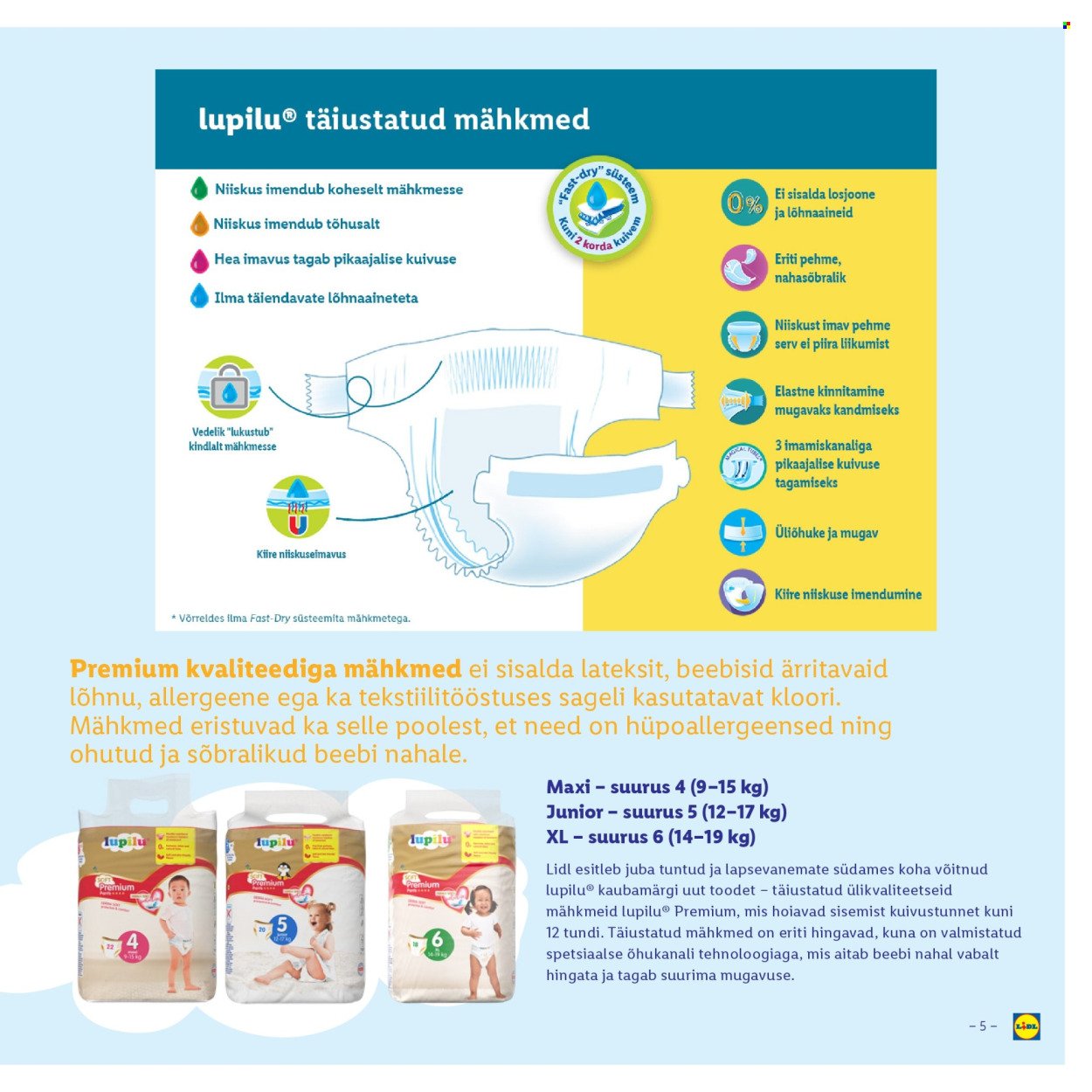 LIDL kliendileht - Lupilu