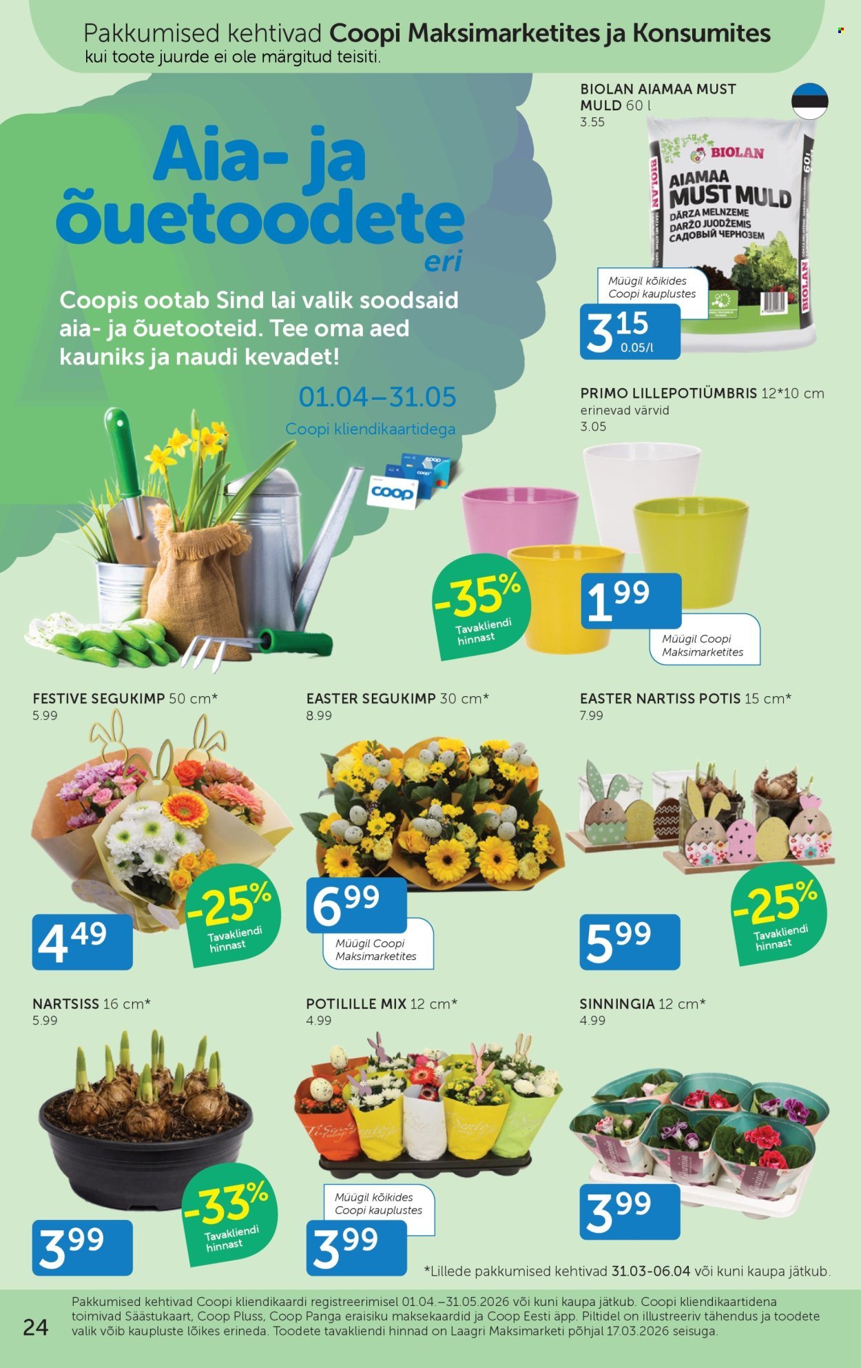 COOP kliendileht - Alates 31.03.2026
