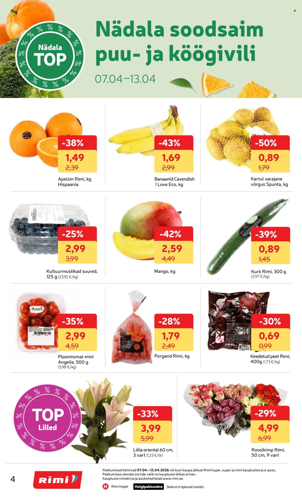 RIMI kliendileht - Kliendileht