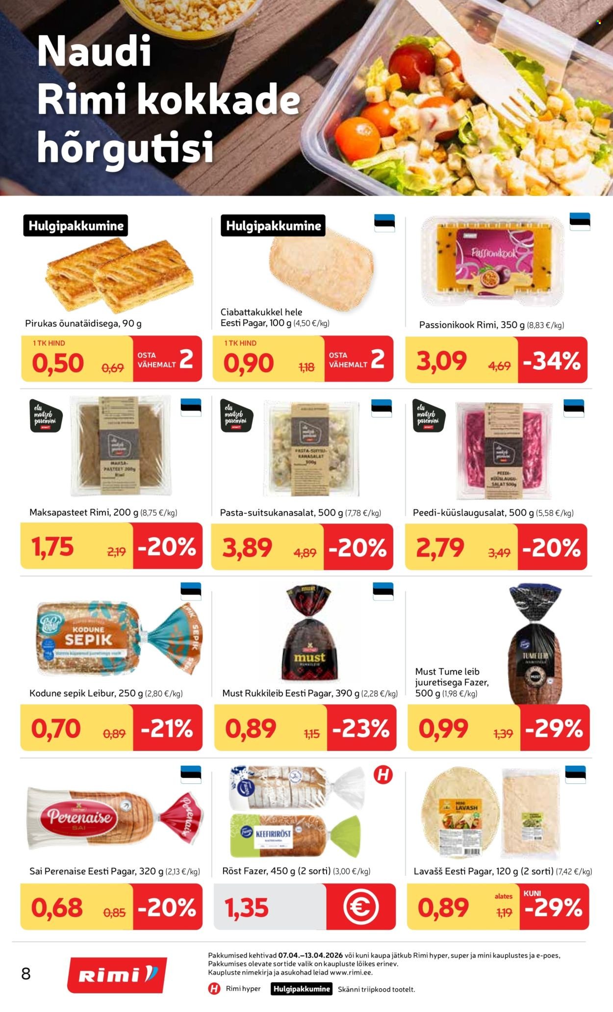 RIMI kliendileht - Kliendileht