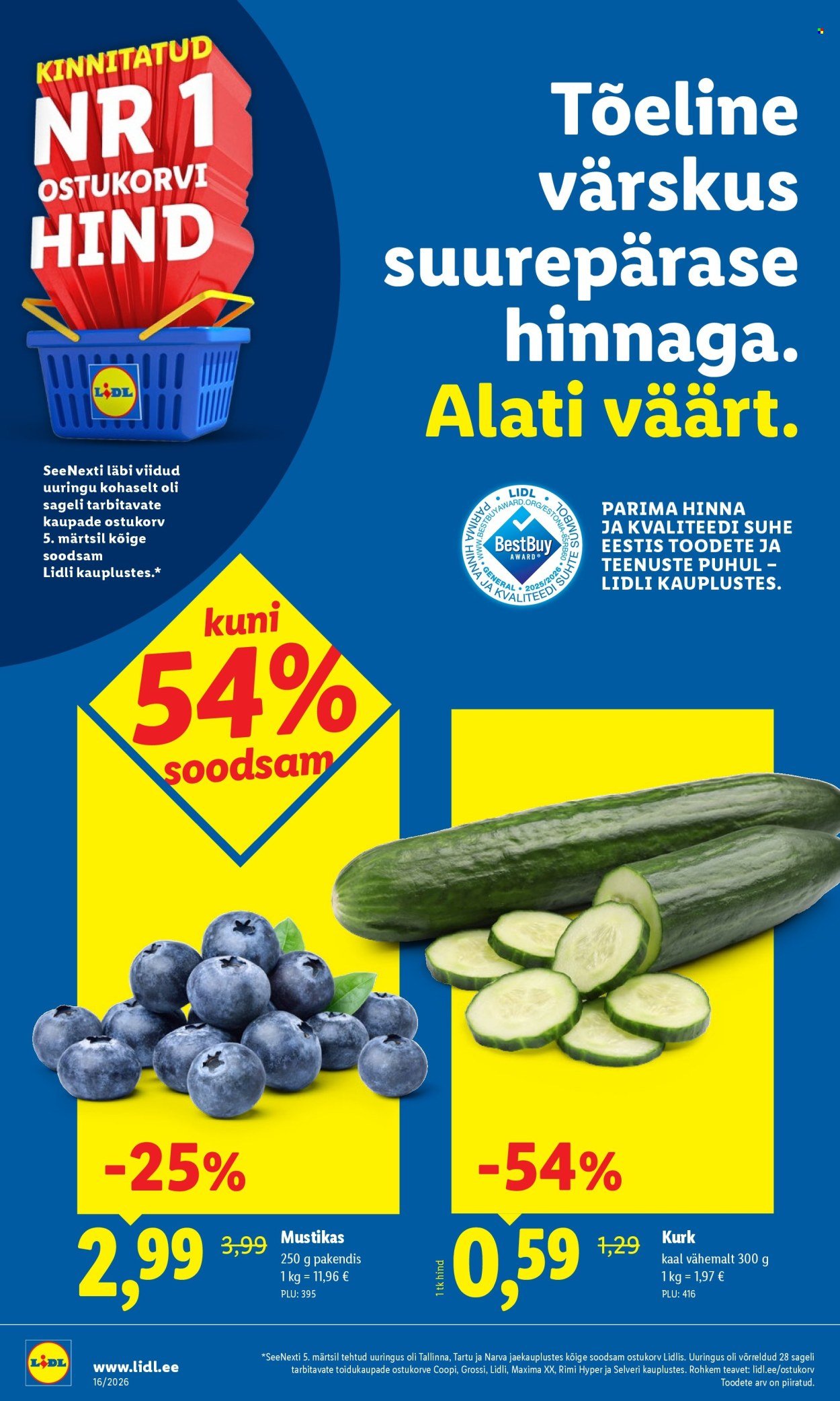 LIDL kliendileht - Kliendileht