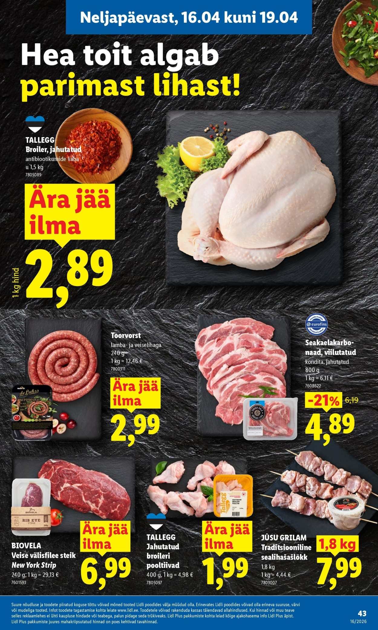 LIDL kliendileht - Kliendileht
