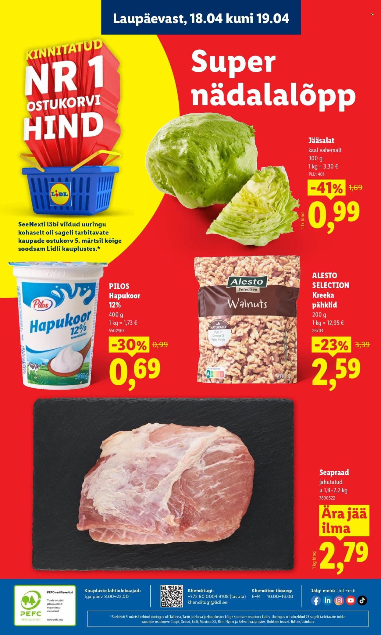 LIDL kliendileht - Kliendileht