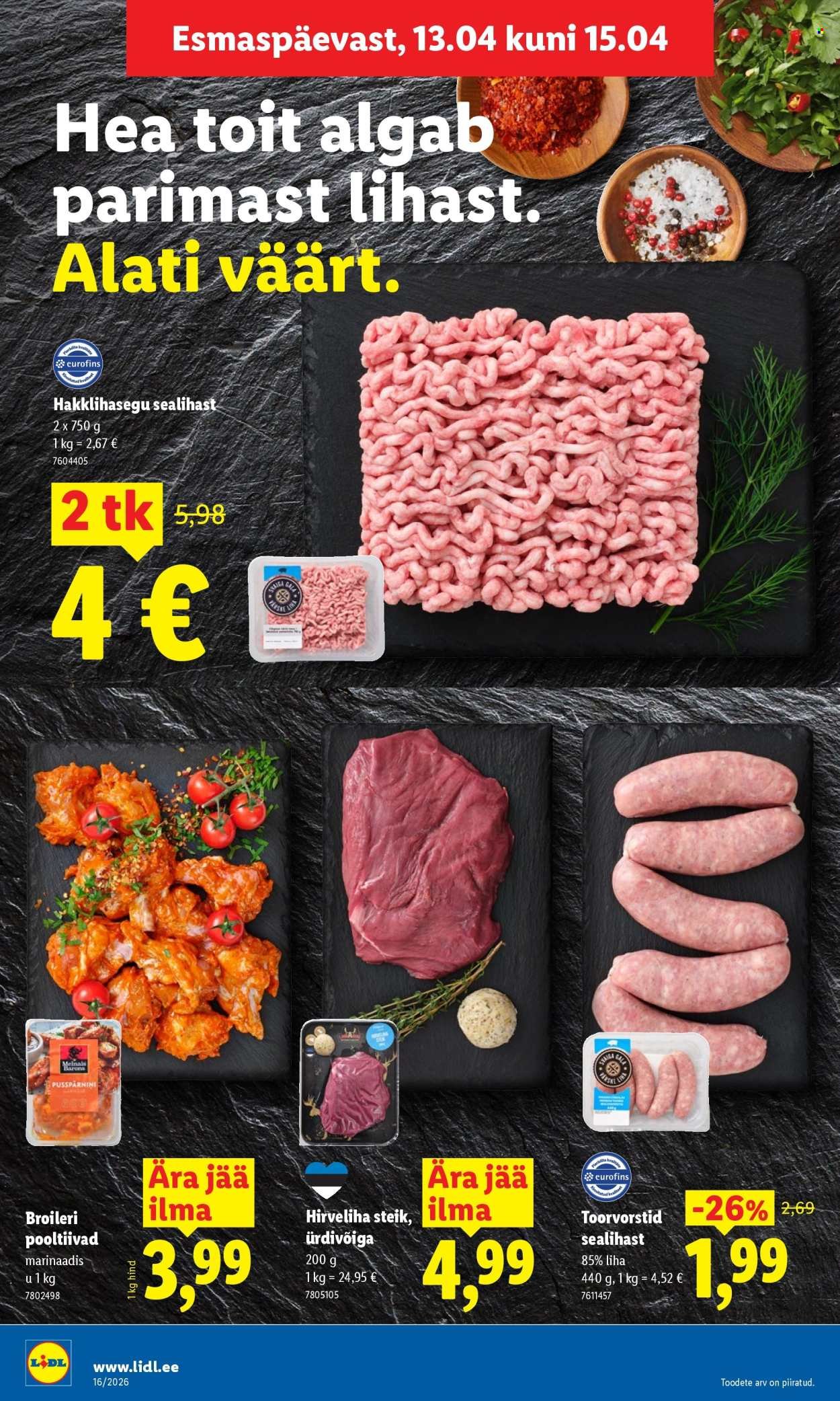 LIDL kliendileht - Kliendileht