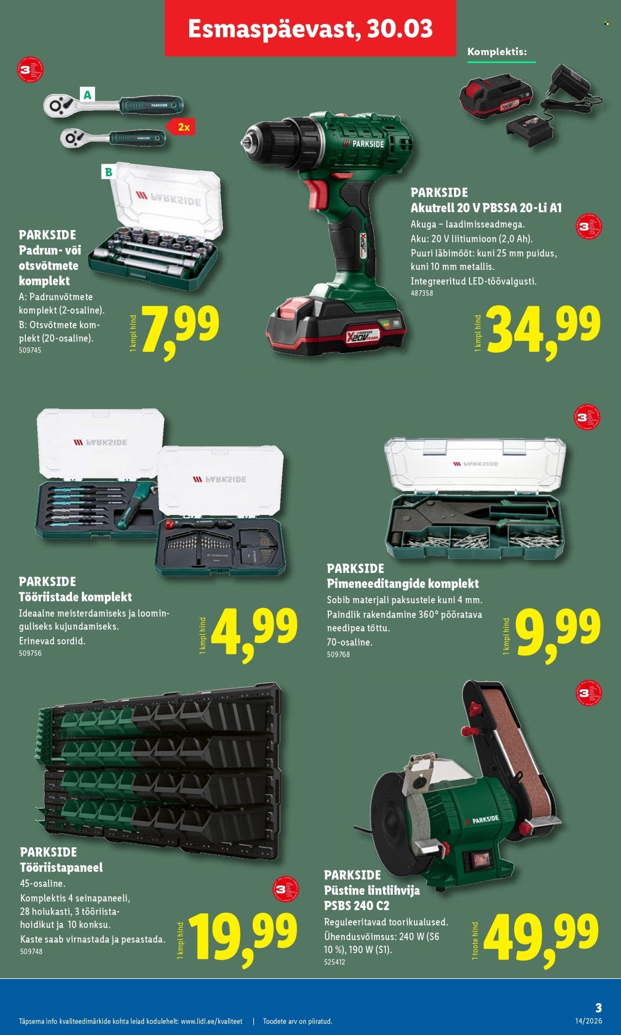 LIDL kliendileht - Tööstuskaupade pakkumised