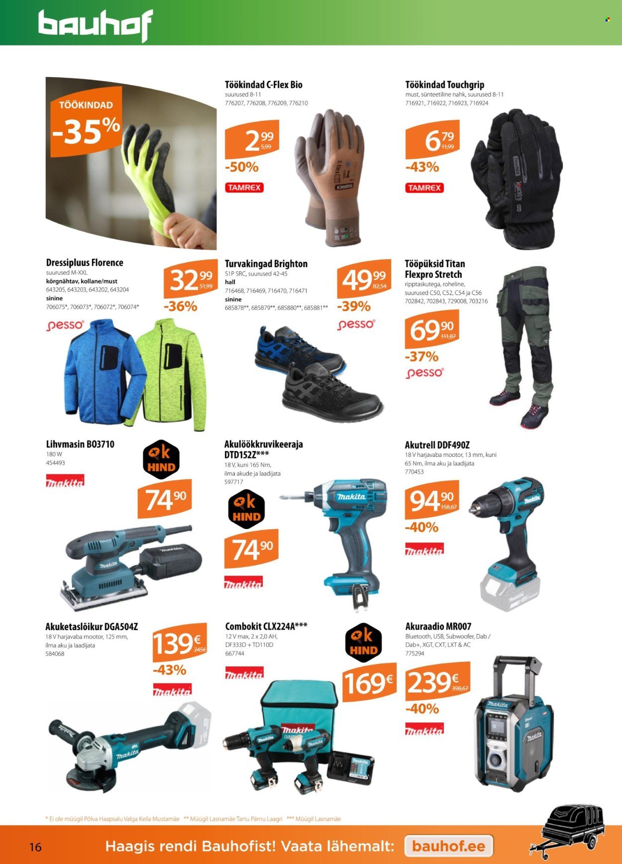 BAUHOF kliendileht - Kataloogipakkumised