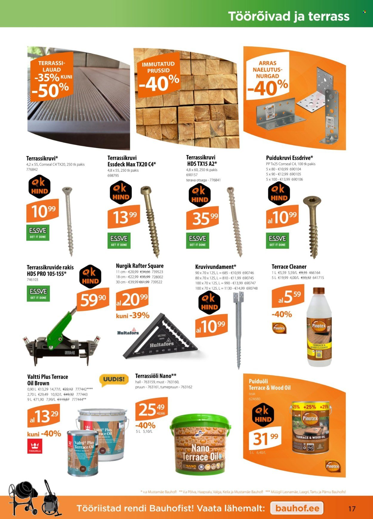 BAUHOF kliendileht - Kataloogipakkumised