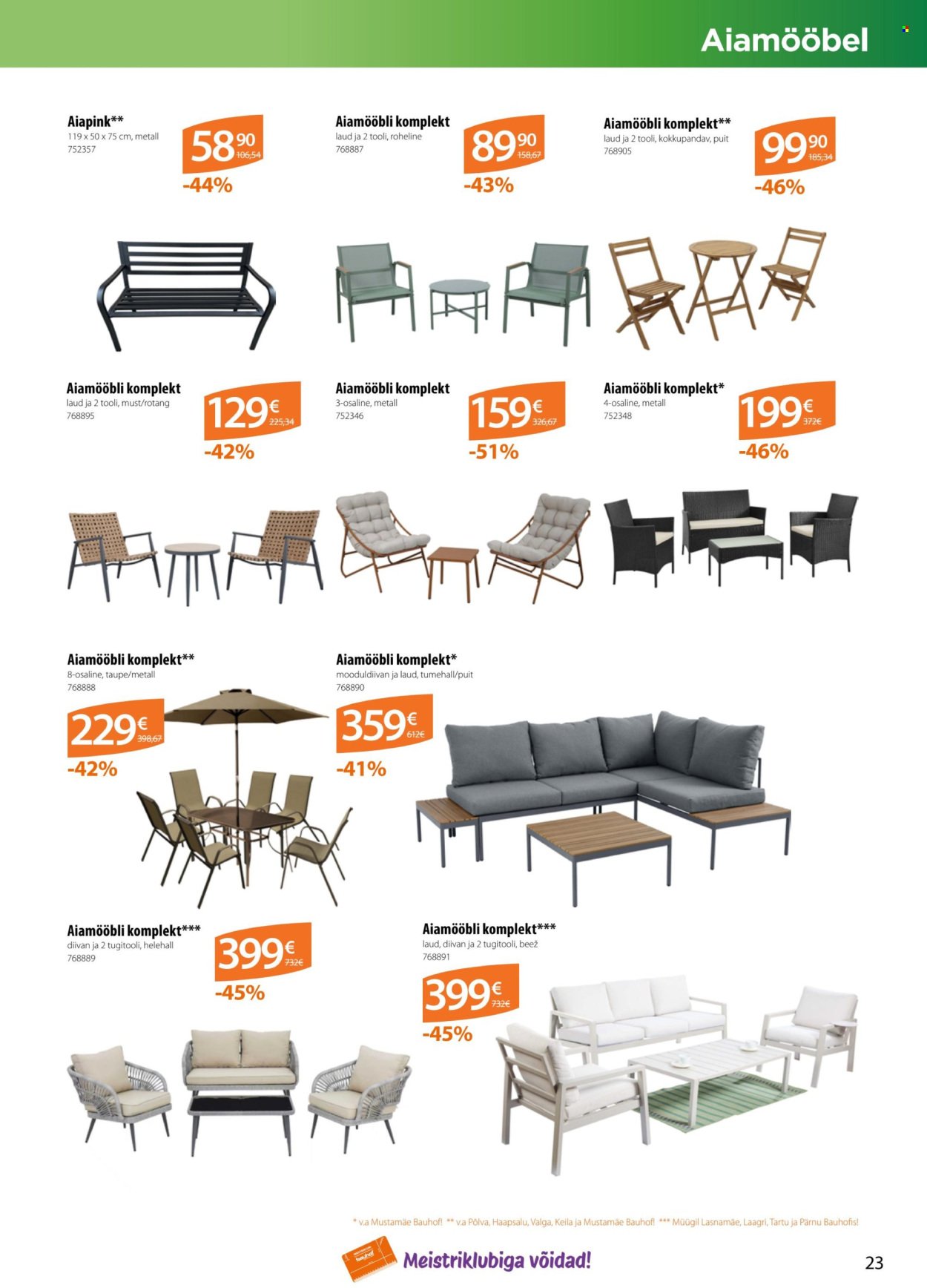 BAUHOF kliendileht - Kataloogipakkumised