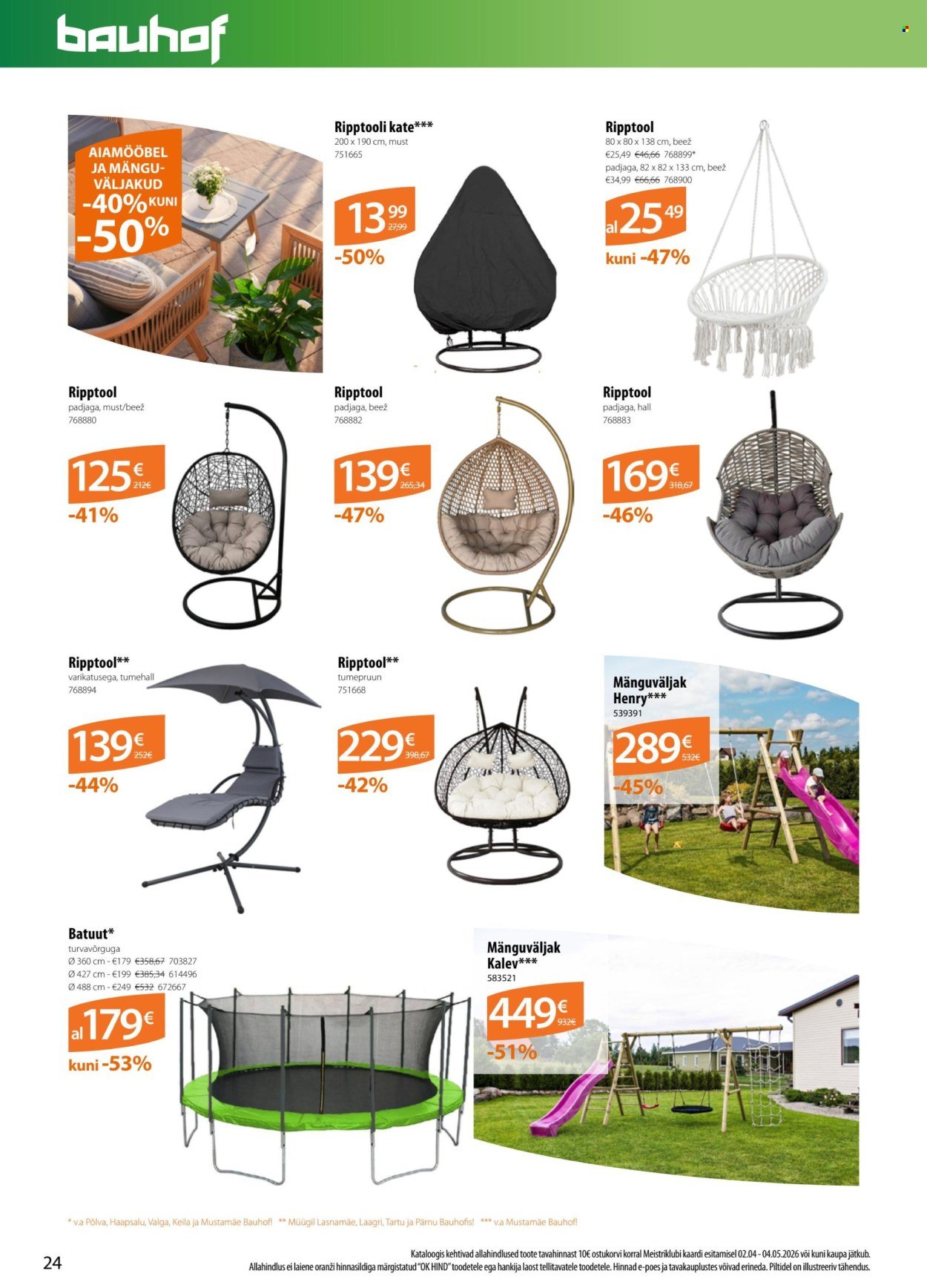 BAUHOF kliendileht - Kataloogipakkumised