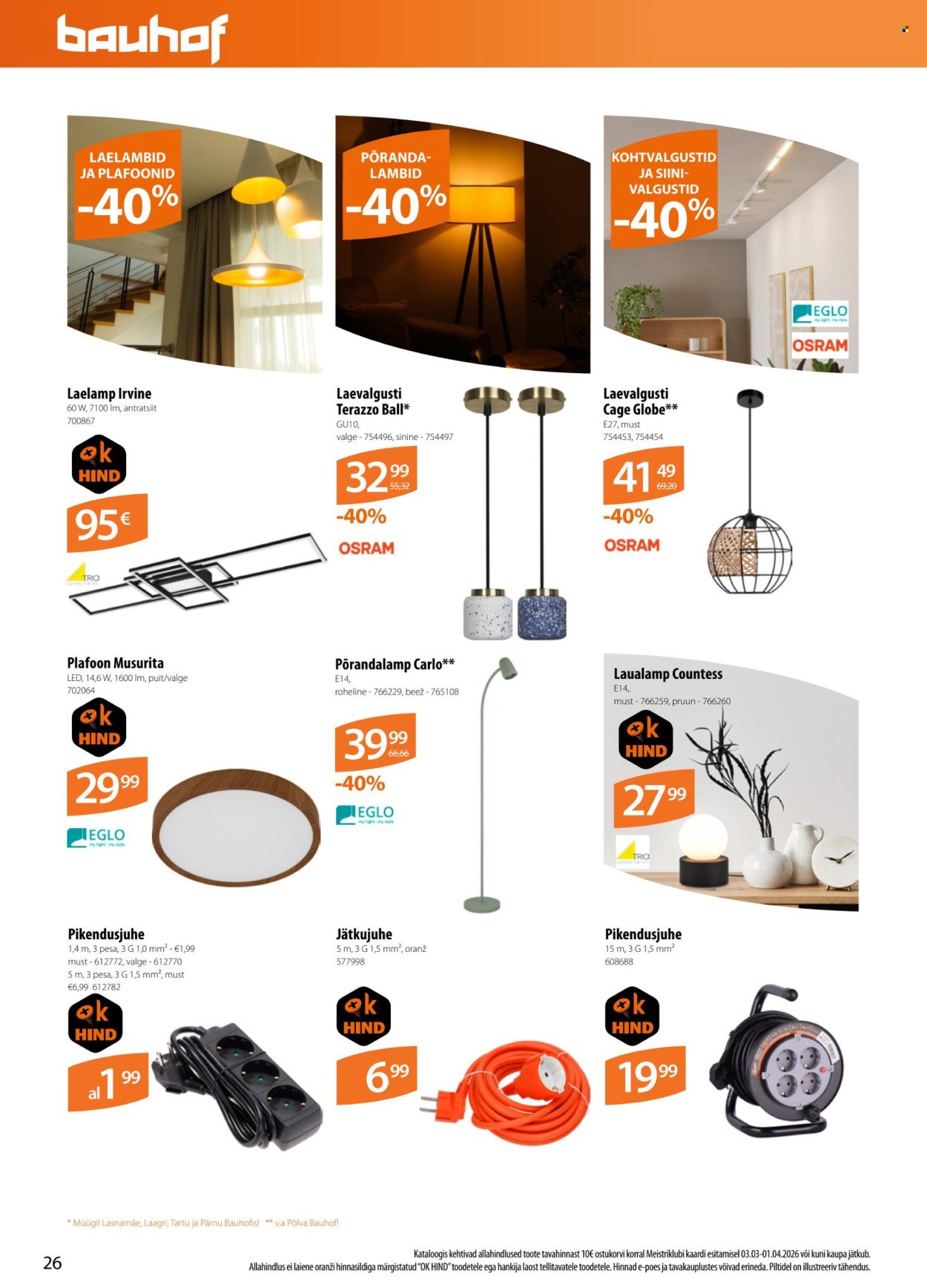 BAUHOF kliendileht - Kataloogipakkumised