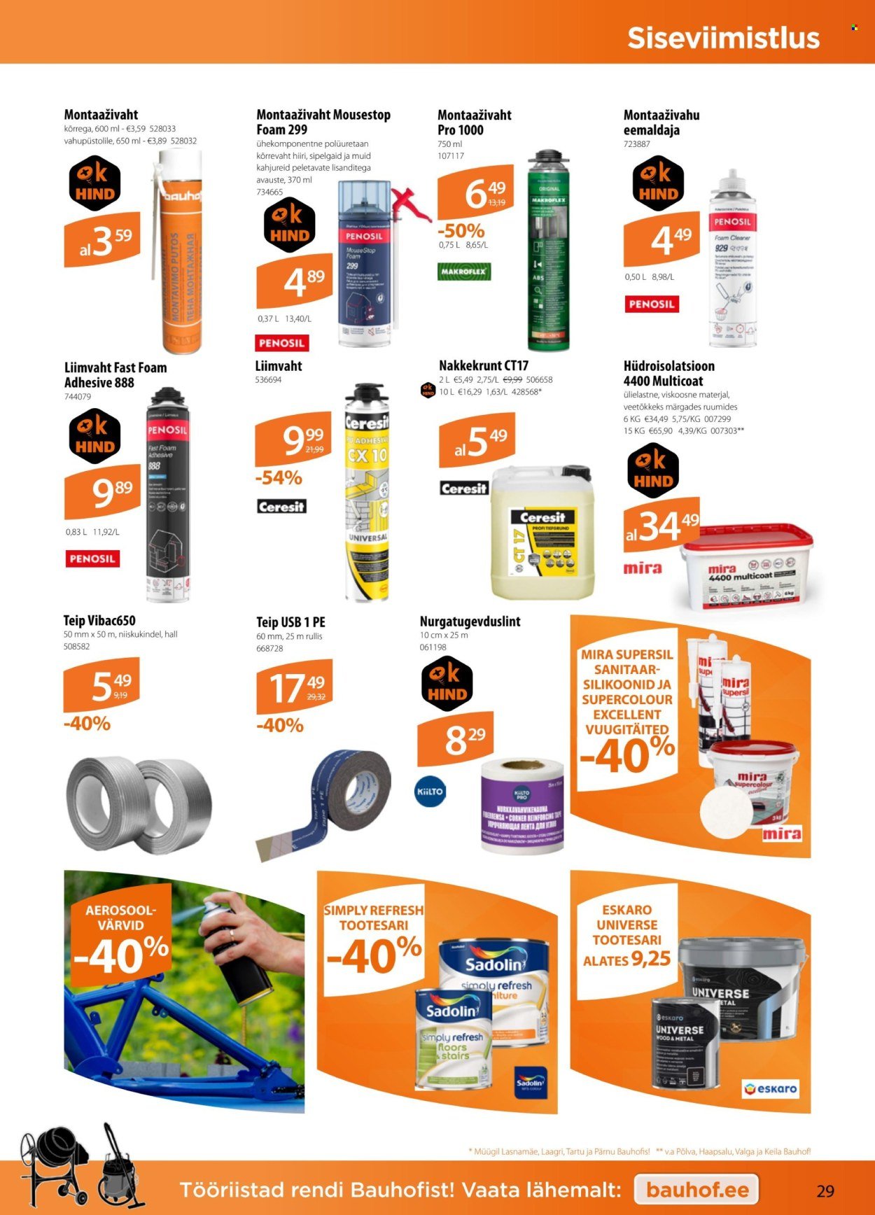 BAUHOF kliendileht - Kataloogipakkumised