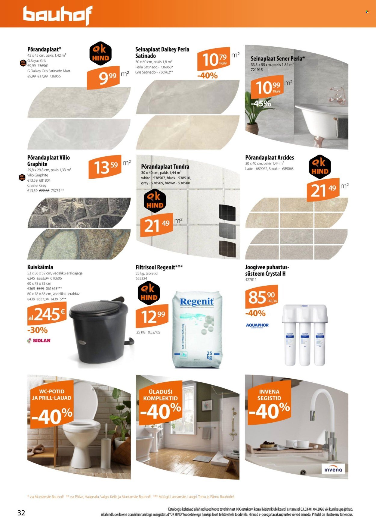 BAUHOF kliendileht - Kataloogipakkumised