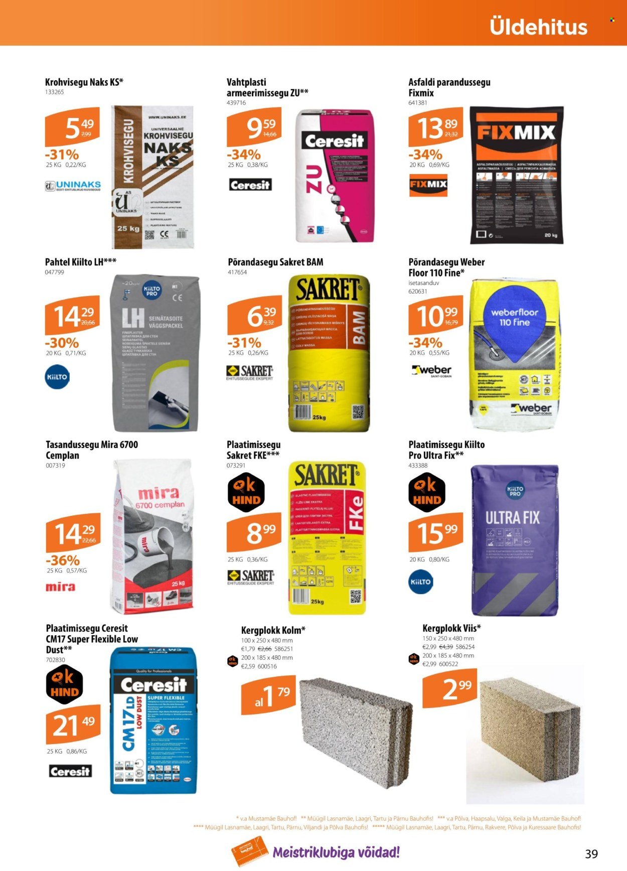 BAUHOF kliendileht - Kataloogipakkumised