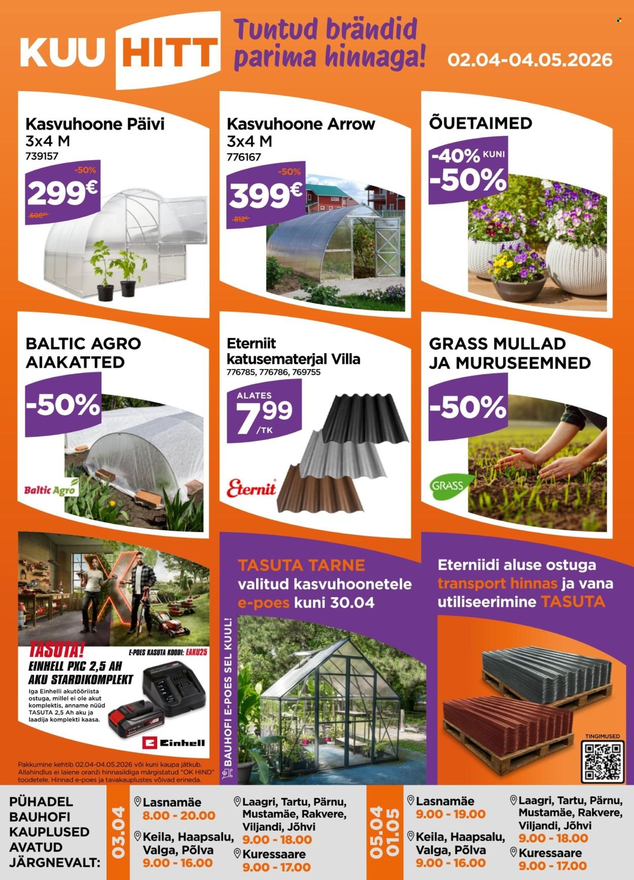 BAUHOF kliendileht - Kataloogipakkumised