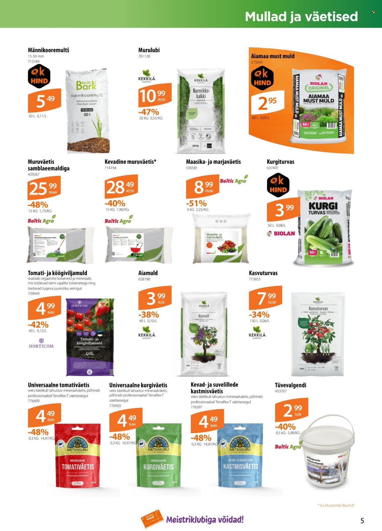 BAUHOF kliendileht - Kataloogipakkumised