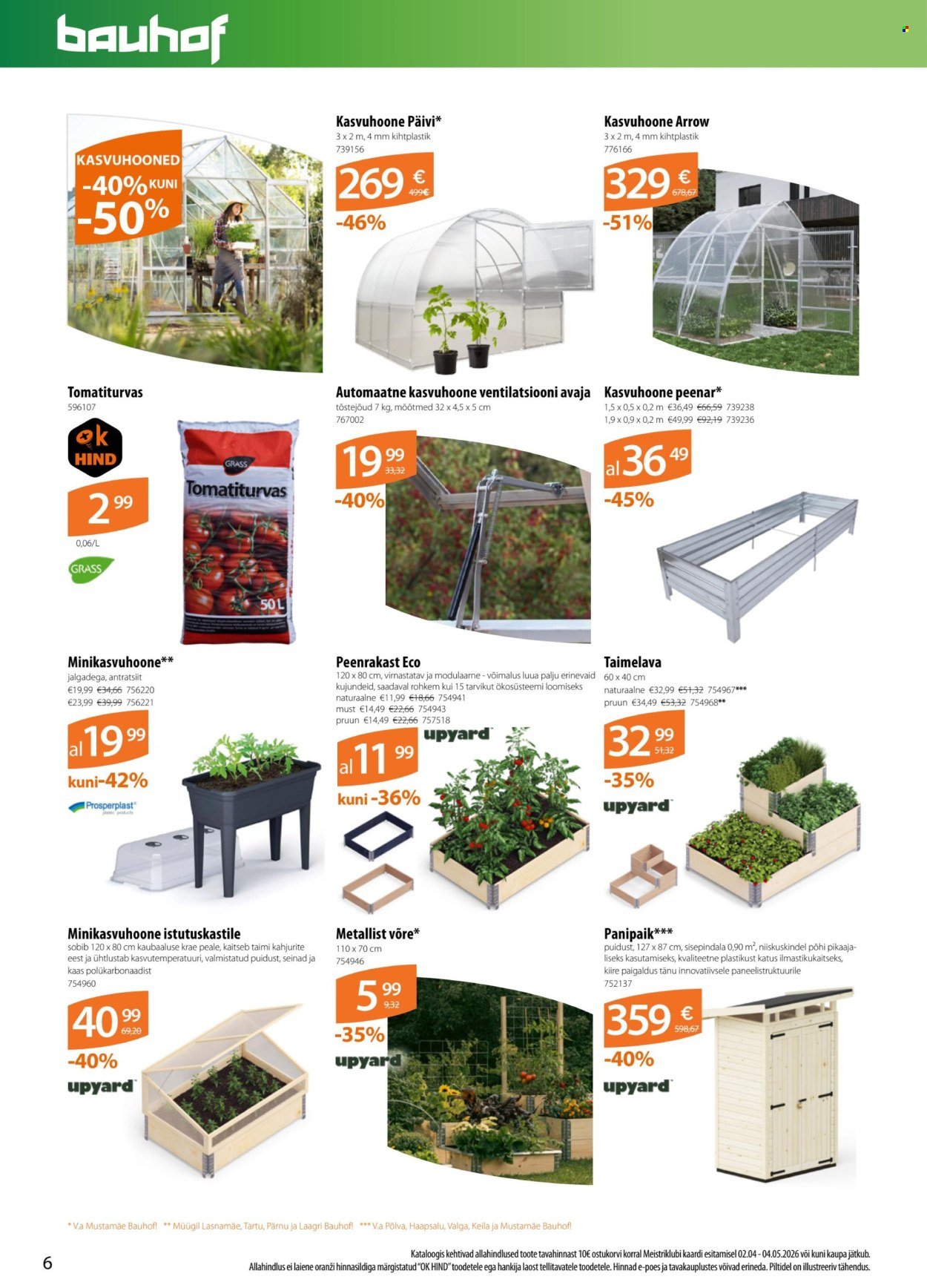 BAUHOF kliendileht - Kataloogipakkumised