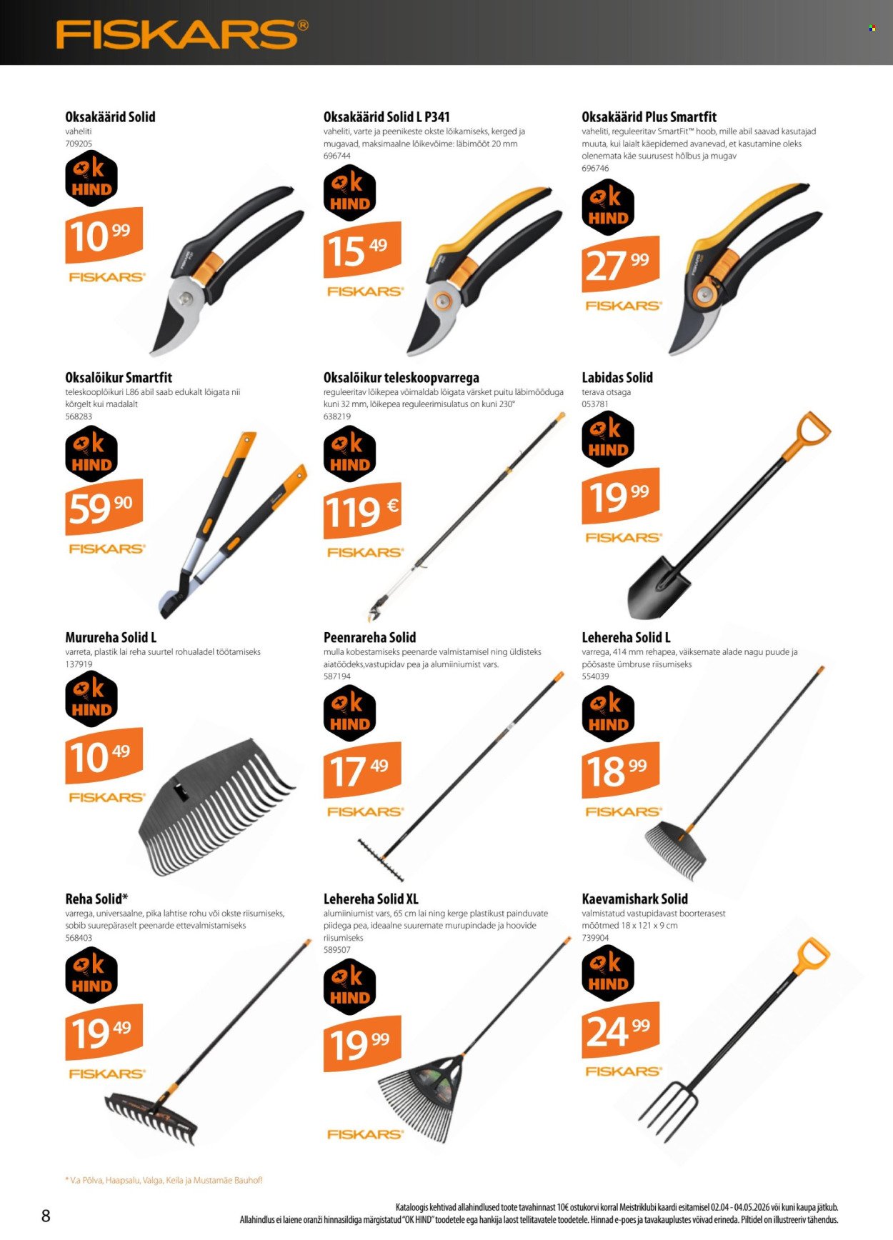 BAUHOF kliendileht - Kataloogipakkumised