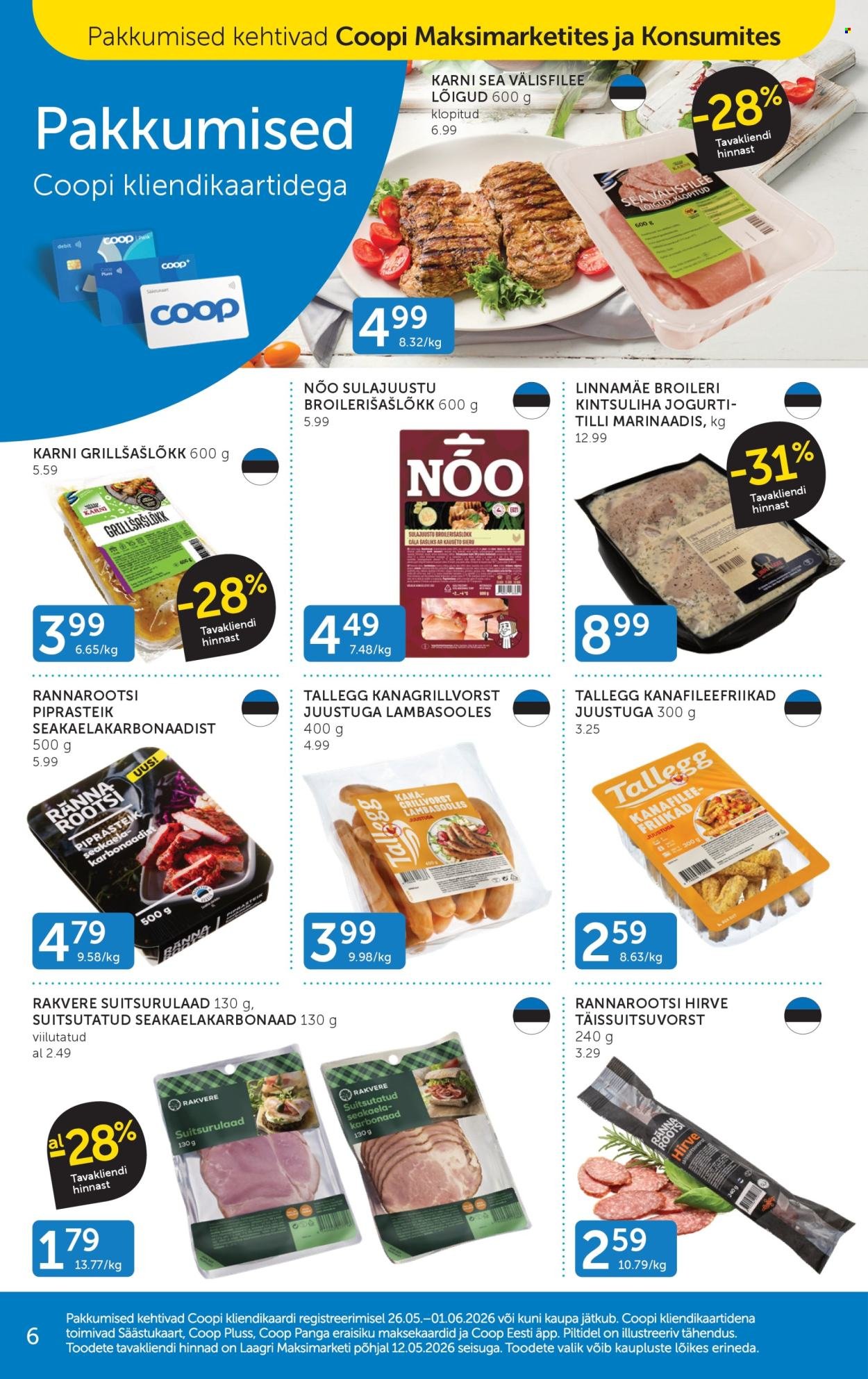 COOP kliendileht - Alates 26.05.2026