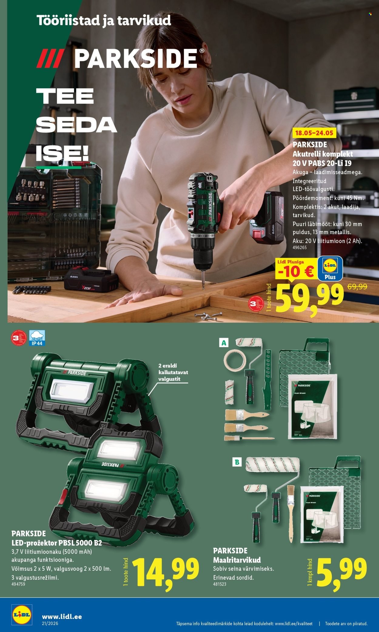 LIDL kliendileht - Tööstuskaupade pakkumised