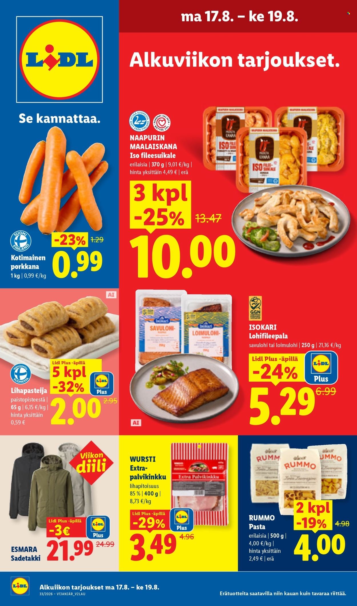 LIDL tarjoukset - Alkaen MA 17.8.2026