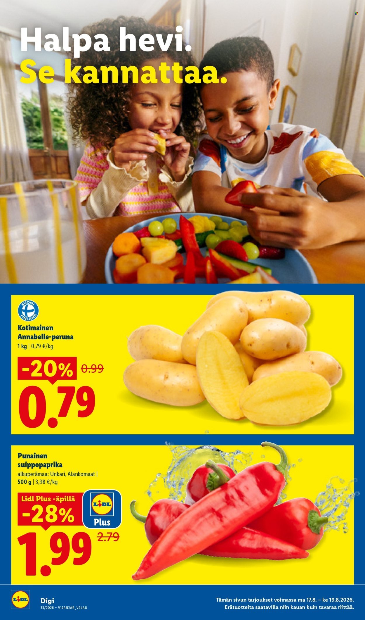 LIDL tarjoukset - Alkaen MA 17.8.2026