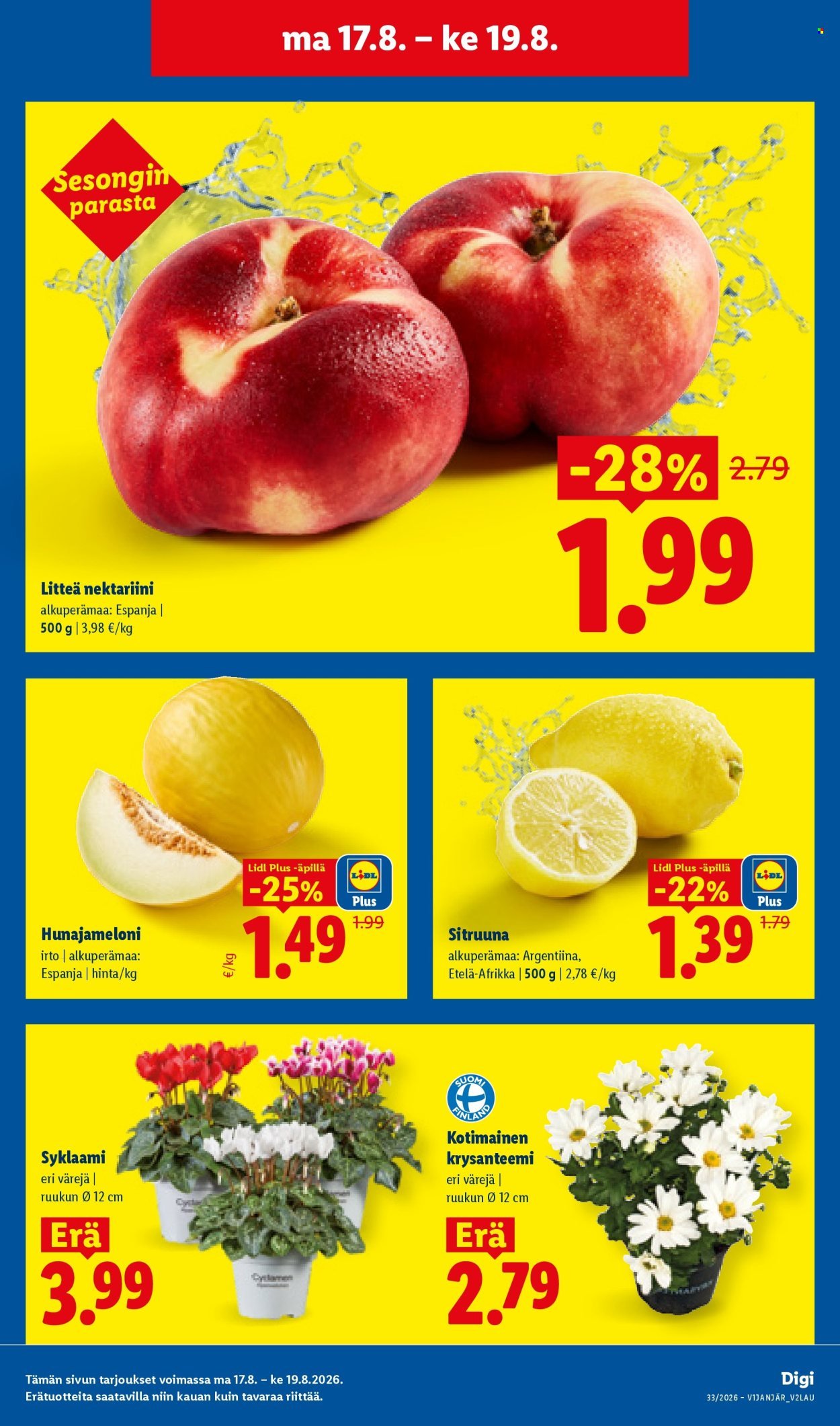 LIDL tarjoukset - Alkaen MA 17.8.2026