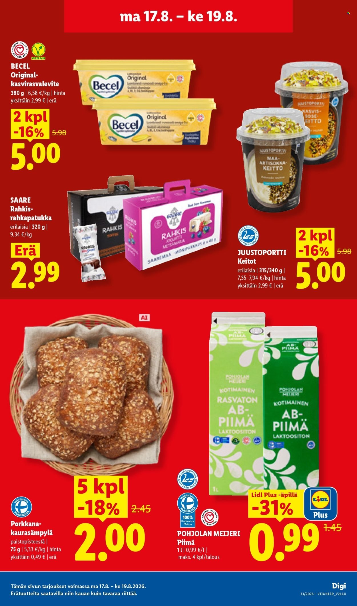 LIDL tarjoukset - Alkaen MA 17.8.2026