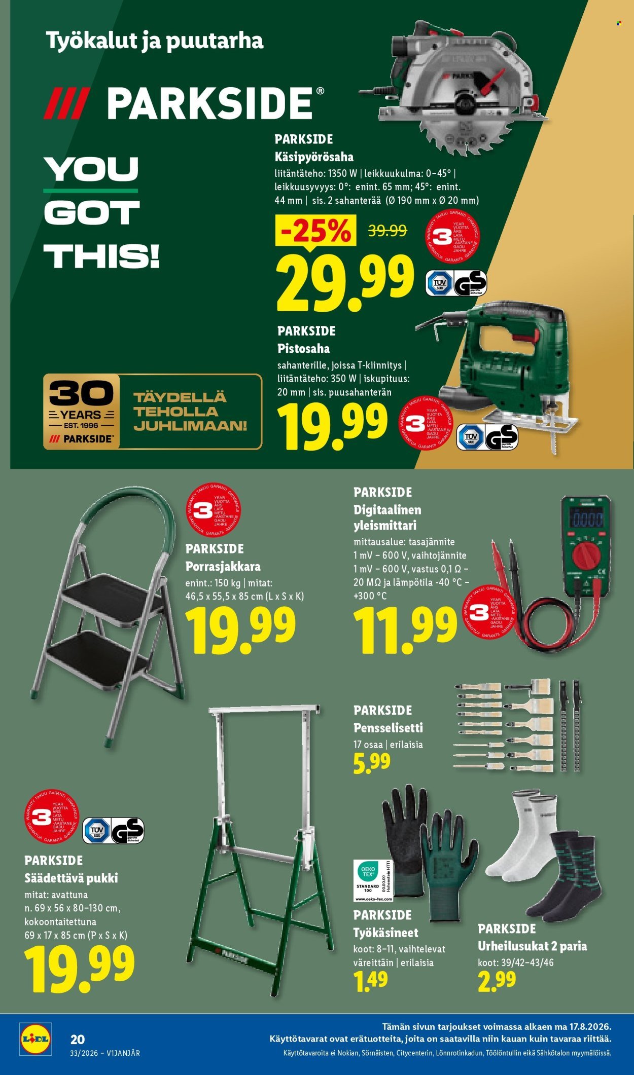 LIDL tarjoukset - Alkaen MA 17.8.2026