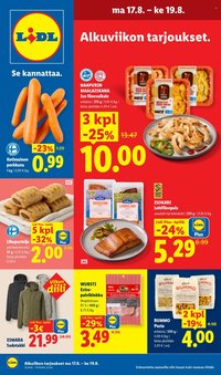 LIDL tarjoukset - Alkaen MA 17.8.2026