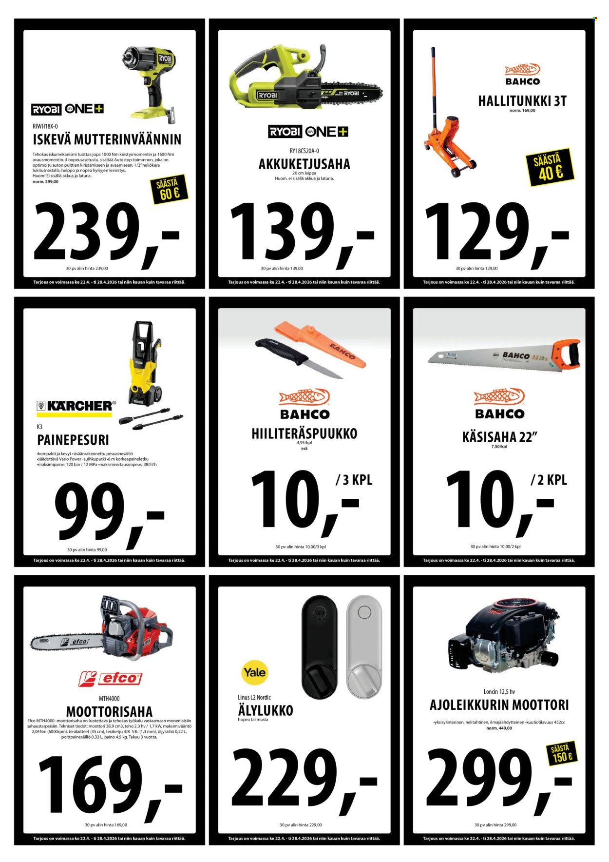 TUURI tarjoukset - Alkaen KE 22.4.2026