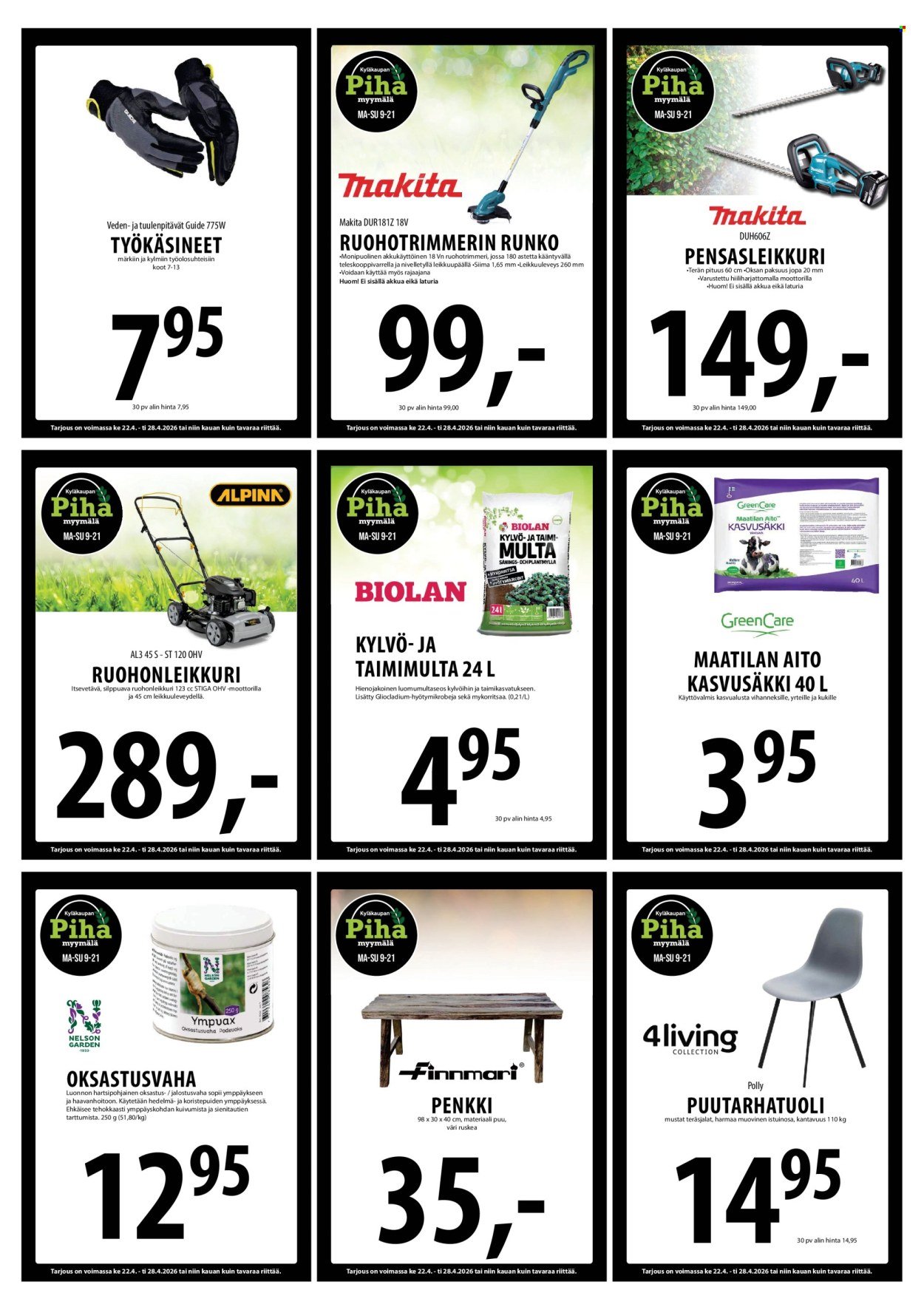 TUURI tarjoukset - Alkaen KE 22.4.2026