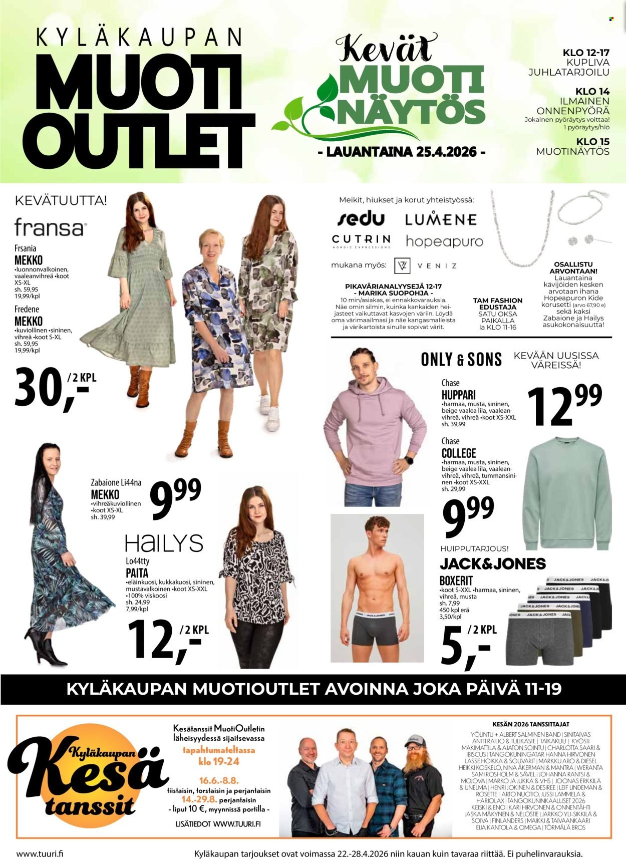 TUURI tarjoukset - Alkaen KE 22.4.2026