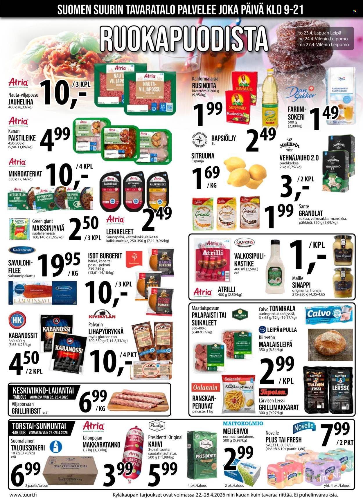 TUURI tarjoukset - Alkaen KE 22.4.2026