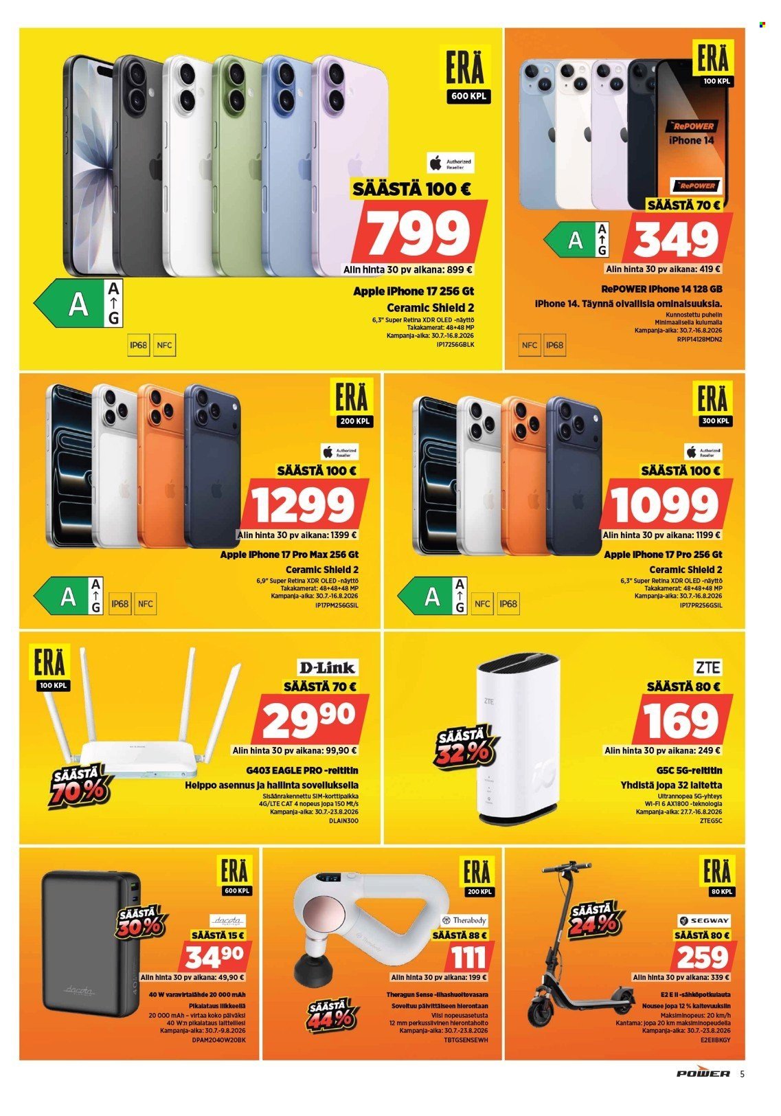 POWER tarjoukset - Elokuu 2026