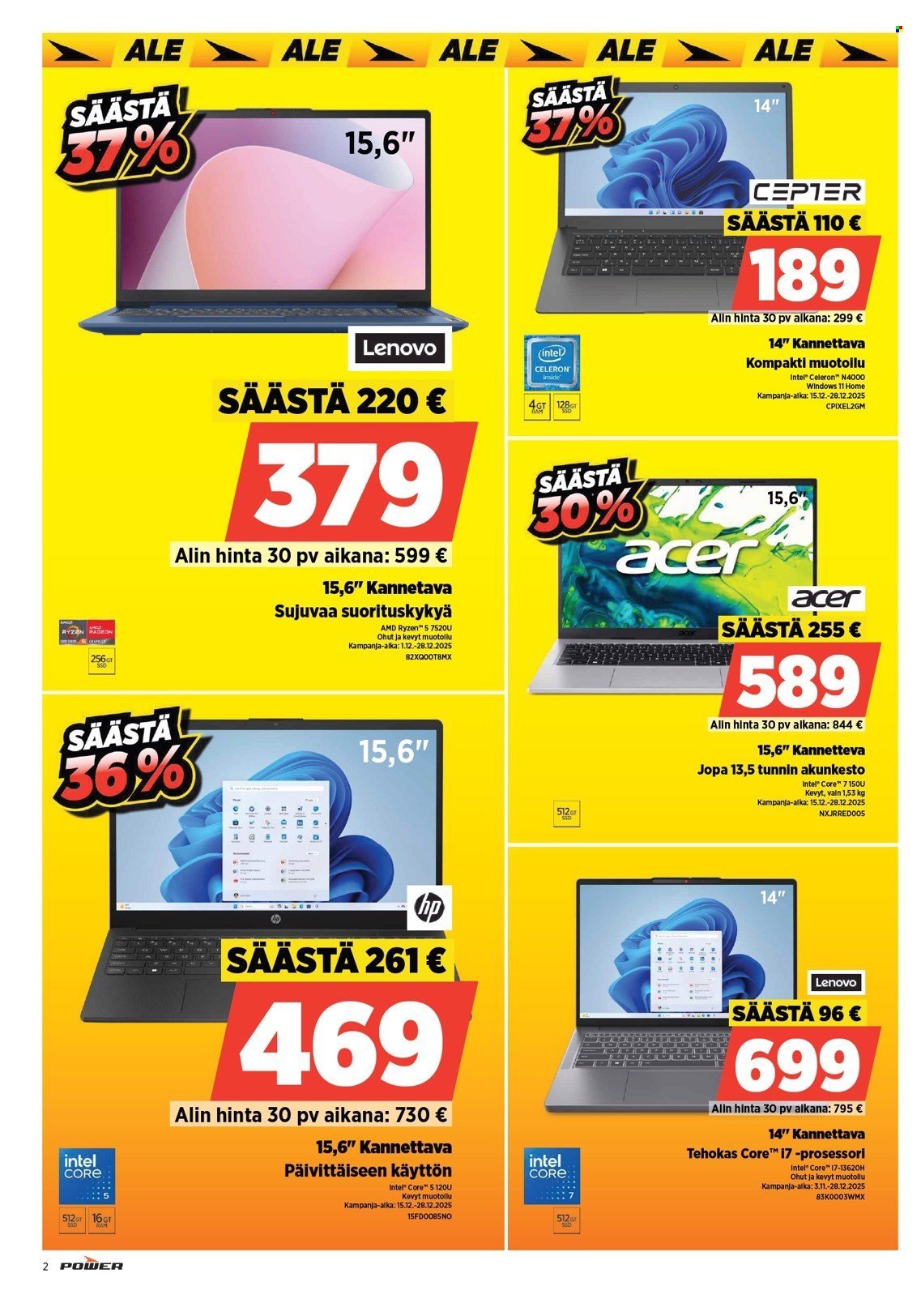 POWER tarjoukset - Joulukuu 2025