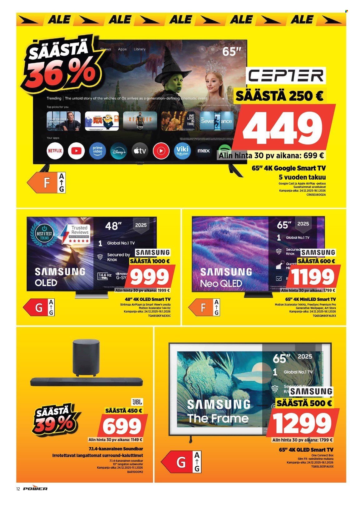 POWER tarjoukset - Joulukuu 2025