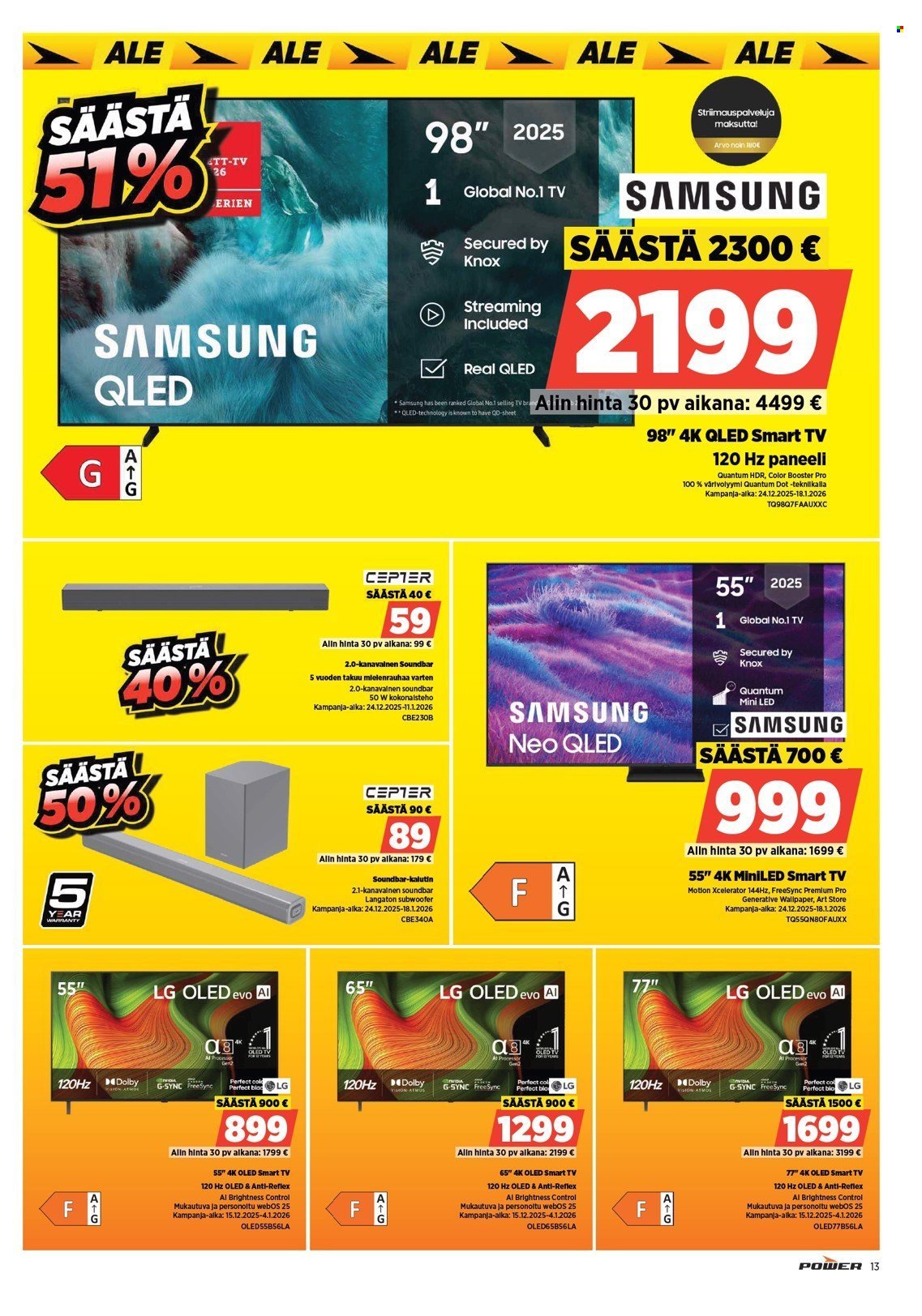 POWER tarjoukset - Joulukuu 2025