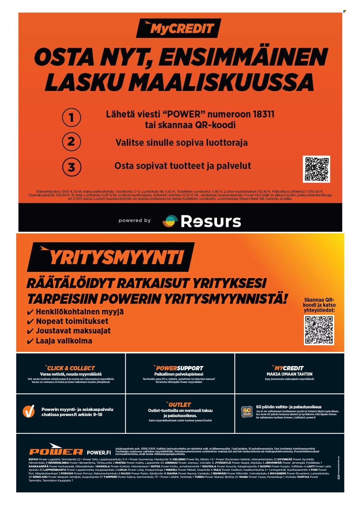 POWER tarjoukset - Joulukuu 2025