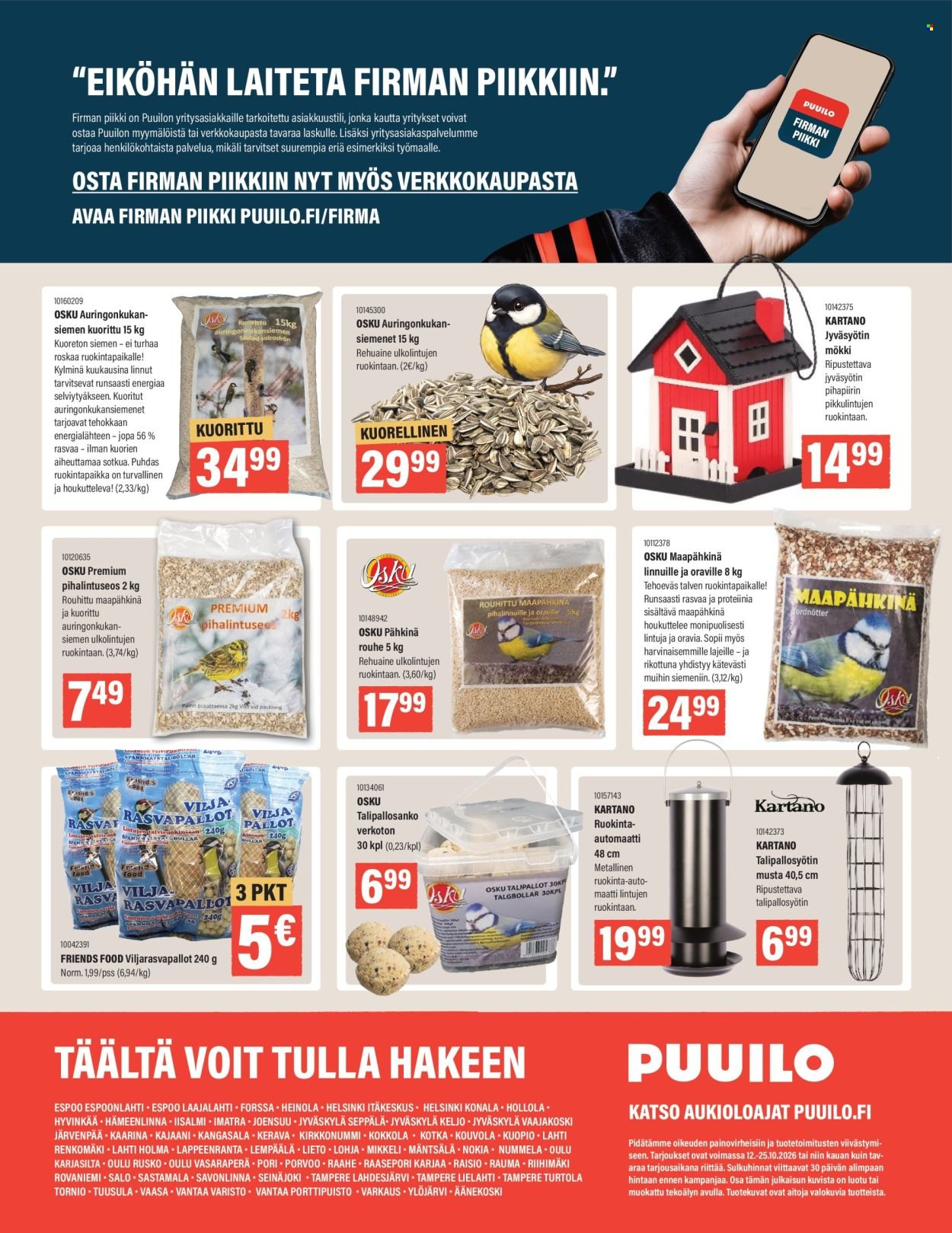 PUUILO tarjoukset - Puuiloa kaikkeen arkeen