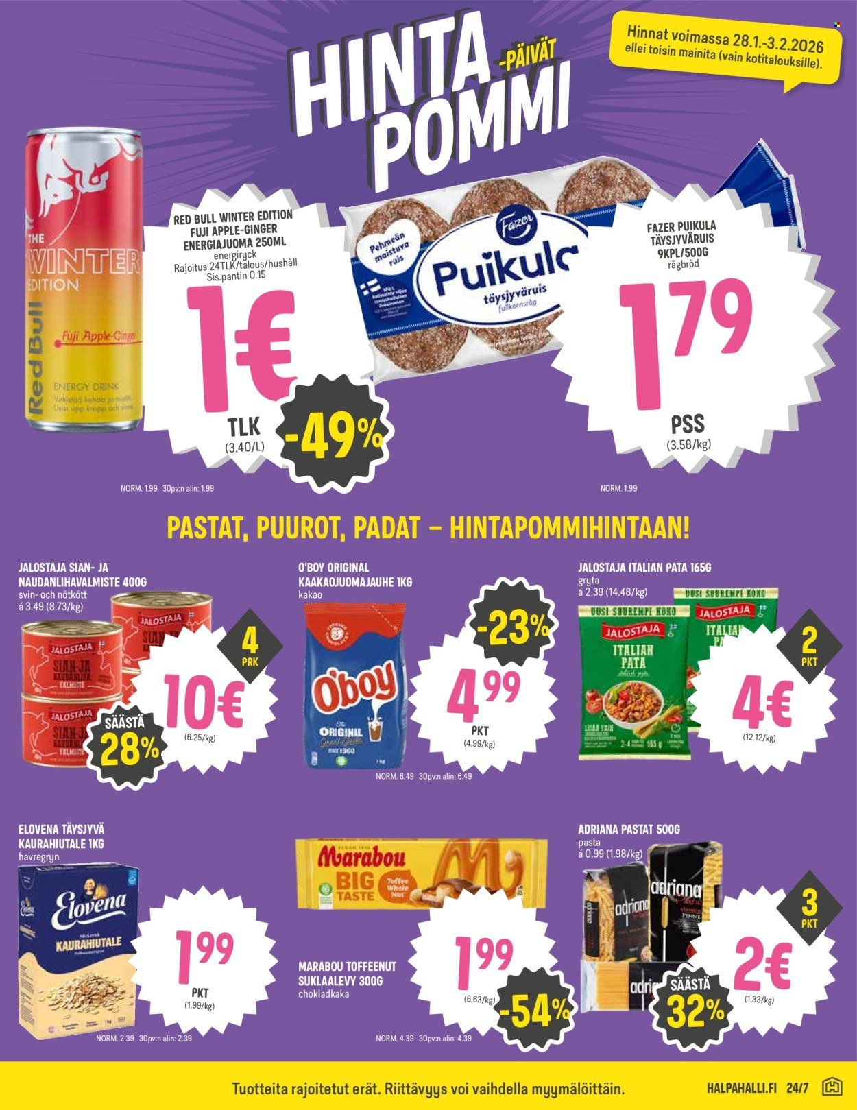 HALPAHALLI tarjoukset - Uusin tarjouslehtemme