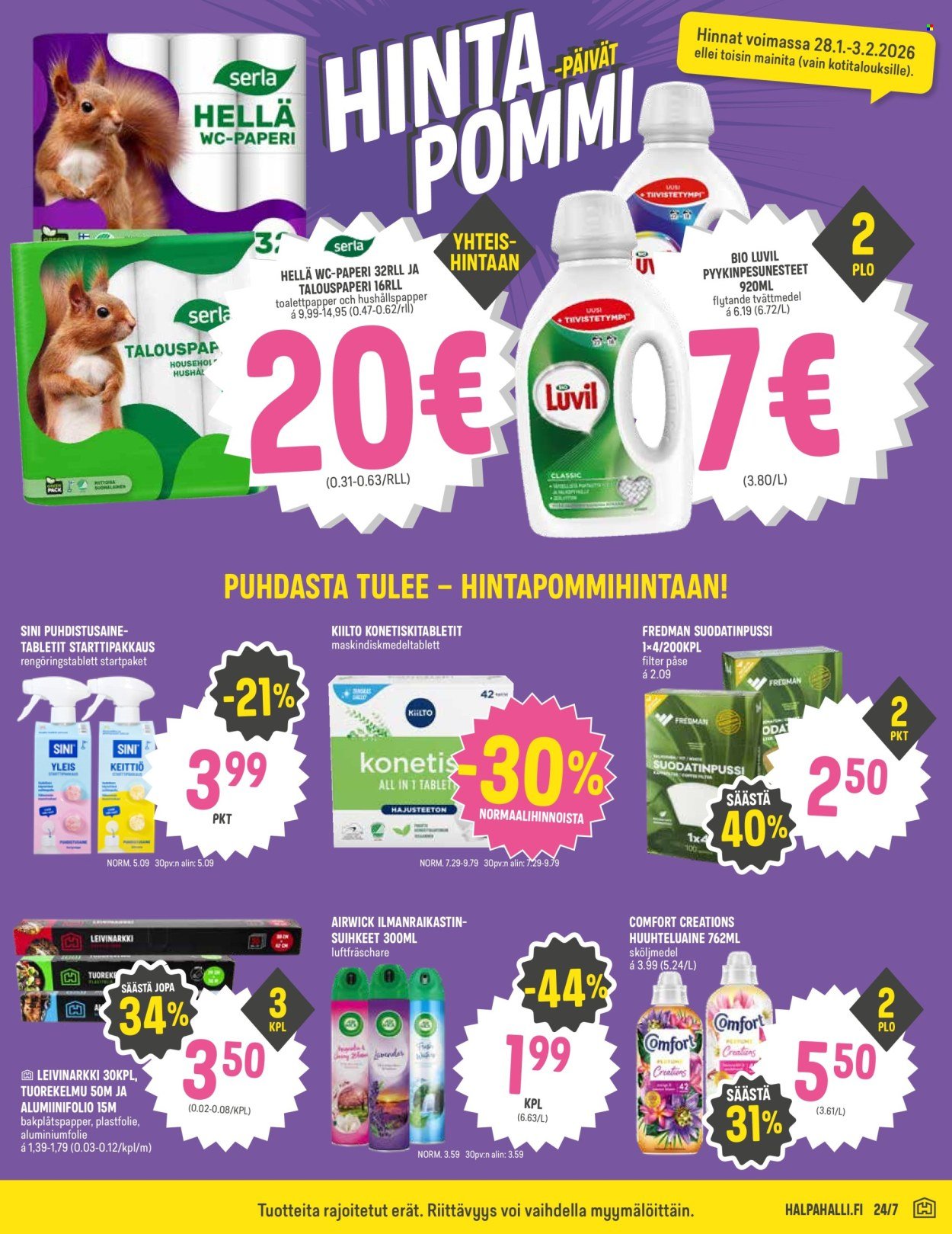 HALPAHALLI tarjoukset - Uusin tarjouslehtemme
