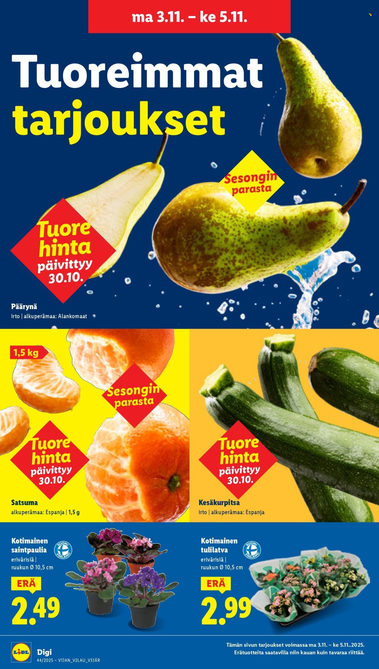 LIDL tarjoukset - Alkaen TO 30.10.2025 (2025-10-30 - 2025-11-05)