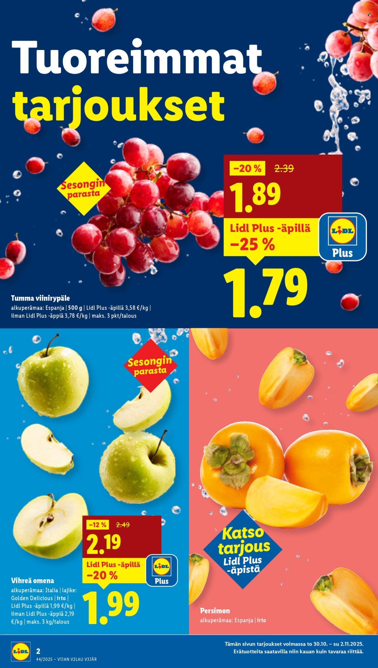 LIDL tarjoukset - Alkaen TO 30.10.2025 (2025-10-30 - 2025-11-05)