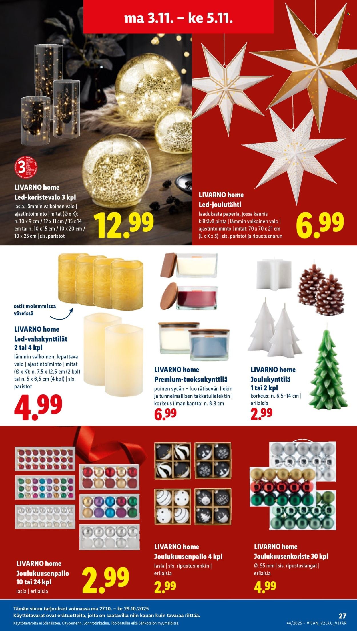 LIDL tarjoukset - Alkaen TO 30.10.2025 (2025-10-30 - 2025-11-05)