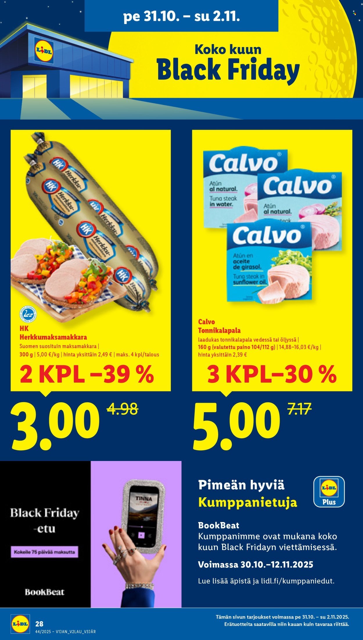 LIDL tarjoukset - Alkaen TO 30.10.2025 (2025-10-30 - 2025-11-05)