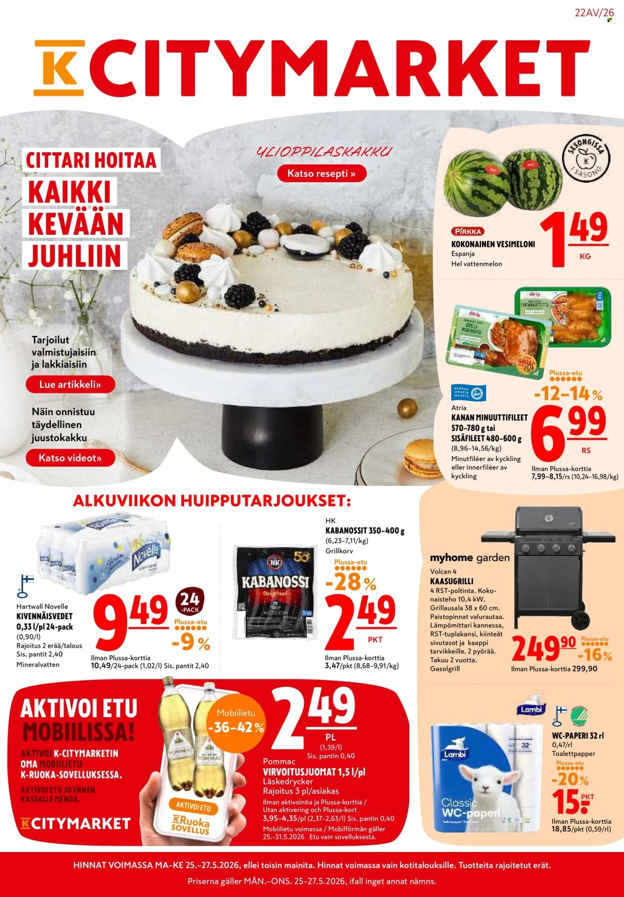 K-CITYMARKET tarjoukset - Alkaen MA 25.5.2026