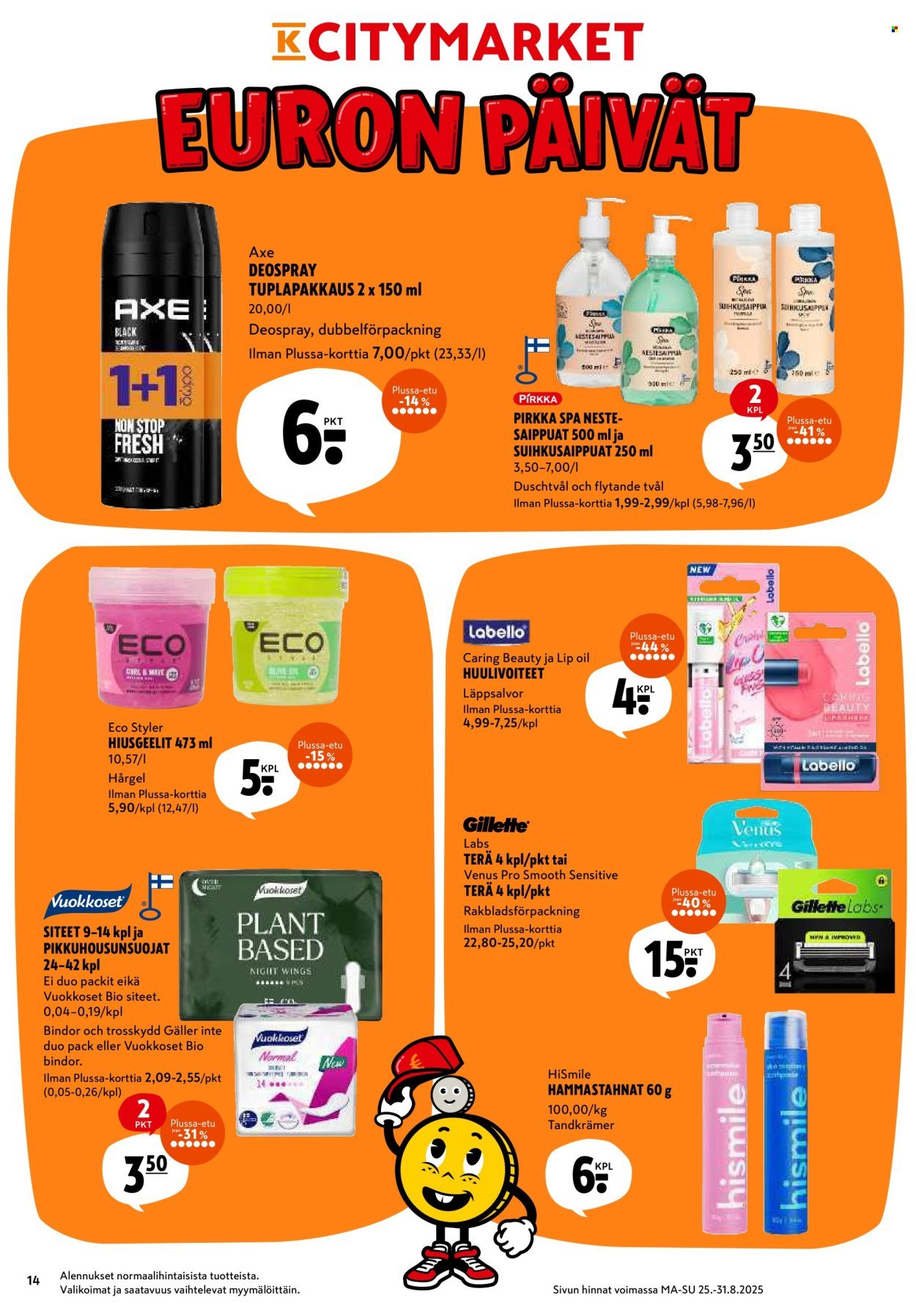 K-CITYMARKET tarjoukset - Alkaen MA 25.8.2025 (2025-08-25 - 2025-08-31)
