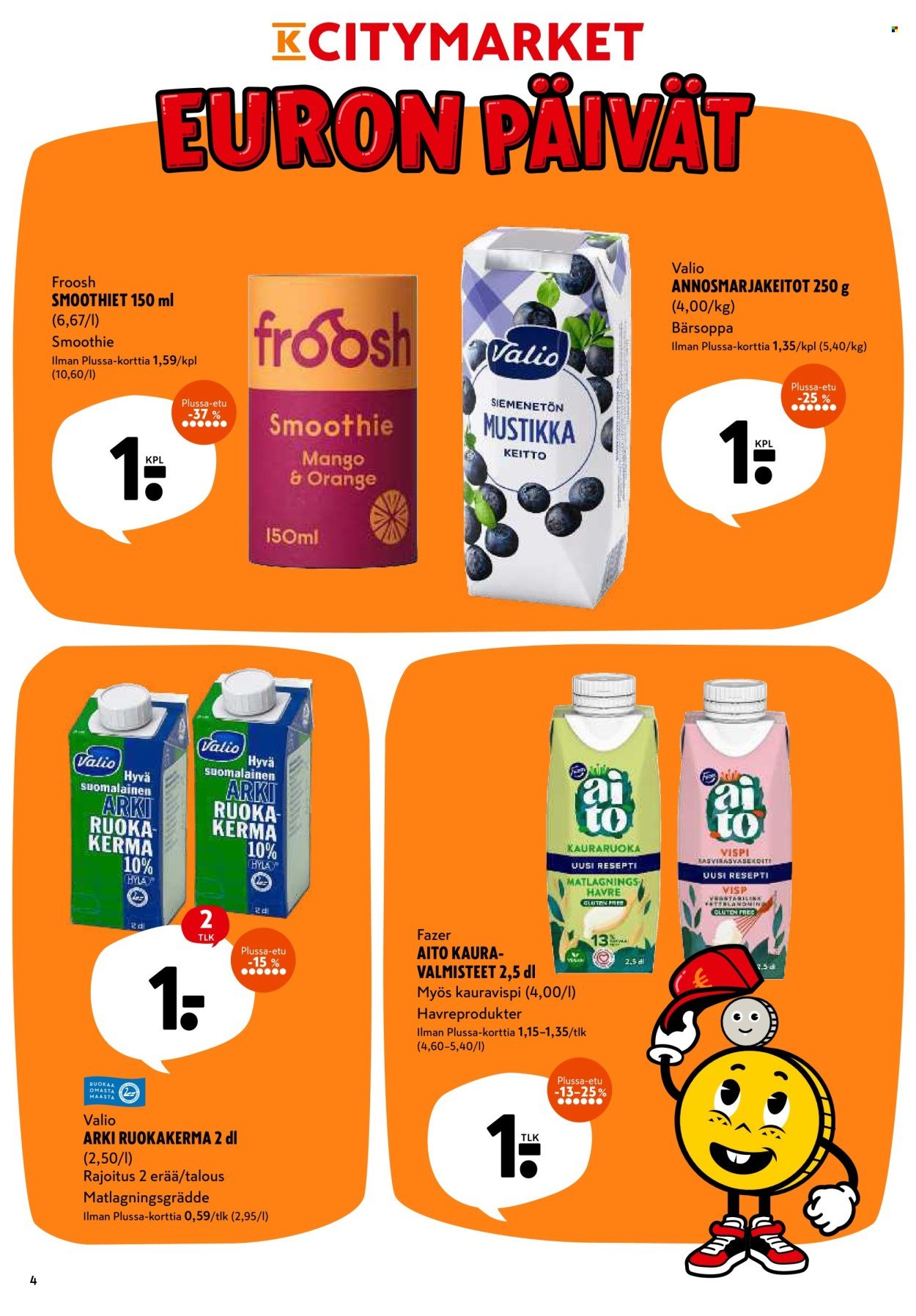K-CITYMARKET tarjoukset - Alkaen MA 25.8.2025 (2025-08-25 - 2025-08-31)
