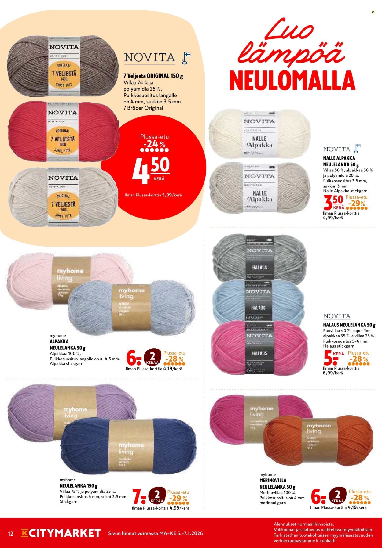 K-CITYMARKET tarjoukset - Alkaen MA 5.1.2026