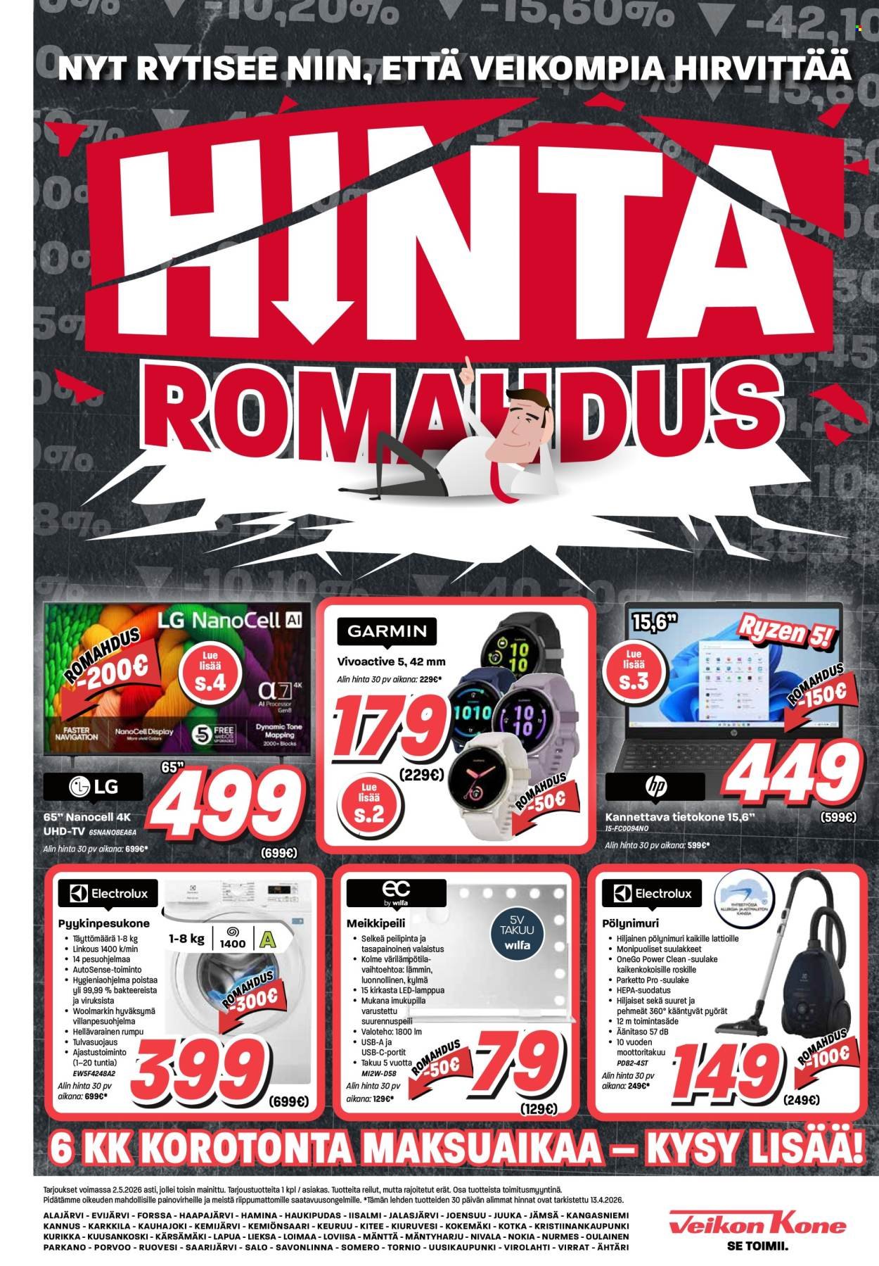 VEIKON KONE tarjoukset - Alkaen MA 20.4.2026